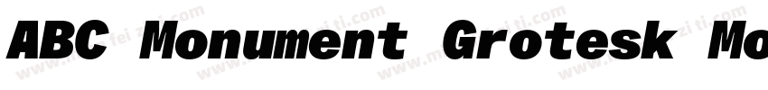 ABC Monument Grotesk Mono字体转换